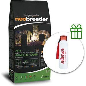 Alleva NEO BREEDER кучешка храна за възрастни средни и големи породи агнешко 12 кг + термобутилка безплатно