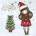 Santoro Коледна картичка Santoro Gorjuss - Santa Girl (XGJ001)