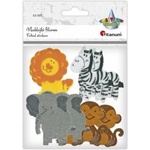 TITANUM Felt animal stickers 12pcs