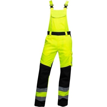 Ardon SIGNAL reflexné nohavice s náprsným vreckom H5936 čierna žltá