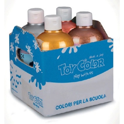 Toy Color Temperové barvy 4 × 250 ml metalické