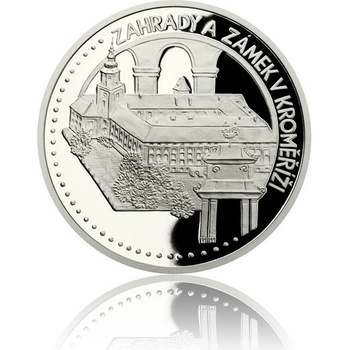 Česká mincovna platinová mince UNESCO Zahrady a zámek v Kroměříži proof 1 oz