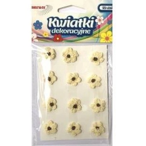 Brewista Decorative flowers 18mm ecru 12pcs