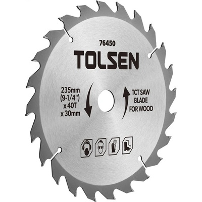 Tolsen Kotúč pílový TCT 254 × 30 – 60z