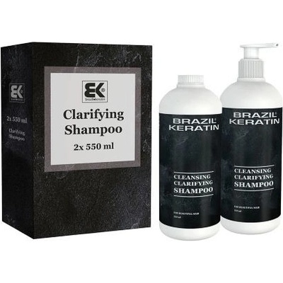 Brazil Keratin Clarifying čistiaci šampón 2 x 550 ml darčeková sada