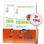Natural Trainer Natural Medium Adult риба и ориз 2 x 12 кг