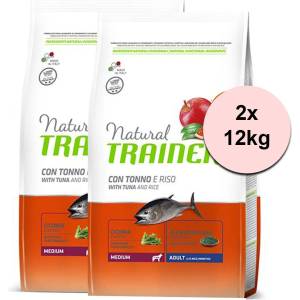 Natural Trainer Natural Medium Adult риба и ориз 2 x 12 кг
