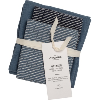 The Organic Company Малки кухненски кърпи The Organic Company 53 x 86 см нюанси на синьо 3 бр (1087-973)