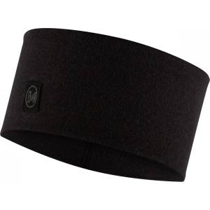 Buff Лента за глава Buff Merino Wide Headband - Solid Black - размер One Size (204-9110-0211)