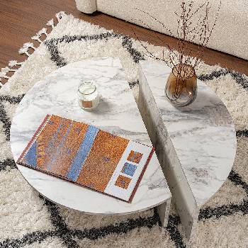 ASG Orion - мраморна дизайнерска маса (8684283031252)