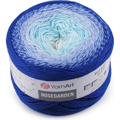 Bavlněná pletací příze Rosegarden 250 g Varianta: 15 (318) modrá královská, Balení: 1 ks