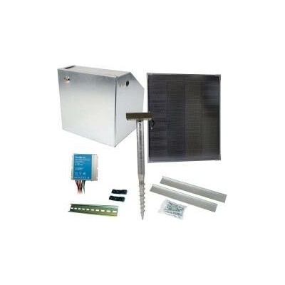 Základní sada na solární ohradník s bezpečnostní schránkou, regulátor 10 A, panel 40 W, konzole