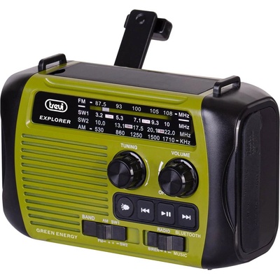 Sinox Безжичен портативен спийкър с FM радио и microSD слот - Sinox SXL5500 Emergency Speaker Bluetooth, FM (зелен-черен) (SXL5500)