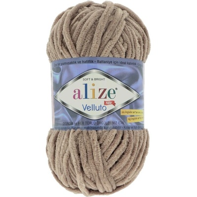 Alize Velluto 530 hnedo sivá