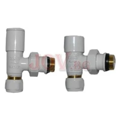 THS Thermostyle Радиаторен сет lux duo white ths 1/2"х16мм ъглов