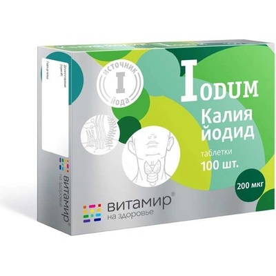 Kalium a jod Vitamir 10 mg 100 tablet