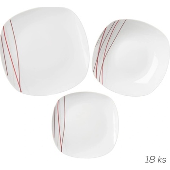 Mäser Domestic Sencilla Jídelní souprava talířů z porcelánu 18 ks
