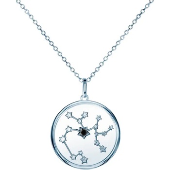 Image 1 of SAVICKI Зодиакална колие savicki. Стрелец: сребърен. черен диамант