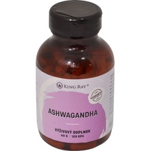 Kingray Ašvagandha organická Ashwagandha 450 mg x 120 kapslí