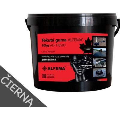 Tekutá guma ALFEMA HB500 čierna 10 kg (DOPRAVA ZDARMA! NOVÉ BALENIE, PÔVODNÁ RECEPTÚRA!)