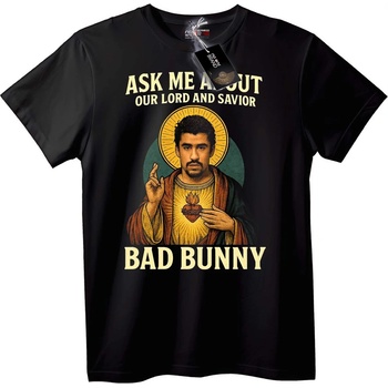 NOONEBRAND Тениска Bad Bunny Господар - 6XL, Black