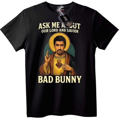 NOONEBRAND Тениска Bad Bunny Господар - 6XL, Black