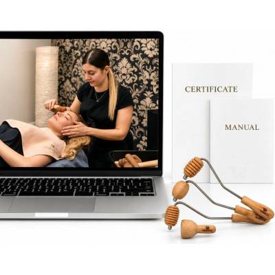 Dr.nek Online kurz maderoterapie obličeje + sada dřevěných nástrojů Varianta: Materiály v tištěné podobě