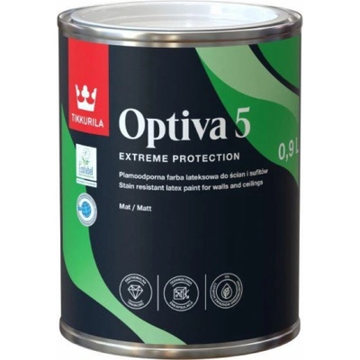 TIKKURILA Optiva 5 0,9 l Bílá