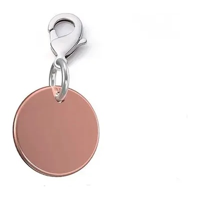 Metalmorphose Медальон за гравиране Metalmorphose, кръг Shiny rose gold (MED030RSG)