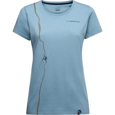 La Sportiva Дамска тениска La sportiva Women's Route T-shirt - Limestone / Cypress (916-2223-0813)