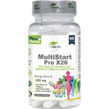 Grewia MultiStart Pro X25 - High Quality Standardized Vitamins and Minerals Complex [60 капсули]