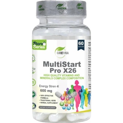 Grewia MultiStart Pro X25 - High Quality Standardized Vitamins and Minerals Complex [60 капсули]