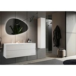 LC Mobili Комплект от бял долен шкаф и стенен умивалник LC Mobili Italia Start 122x53x47 см (439013-S120)