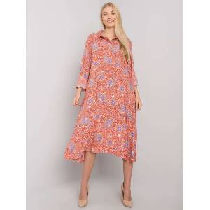 Ex Moda Дамска ежедневна рокля модел 2909-1.10P ex moda цвят оранжев