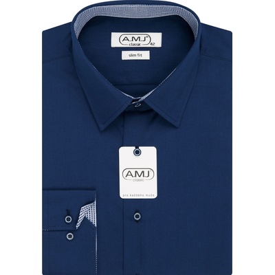 AMJ košile s krátkým rukávem JKS017 černá