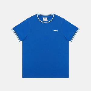 Slazenger Тениска Slazenger Kids Slaz Tipped Regular Fit T-Shirt - Royal Blue