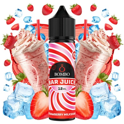 Bombo Bar Juice Shake & Vape Strawberry Milkshake 12 ml