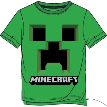 Minecraft Gaya Entertainment Creepy Creeper tričko zelená