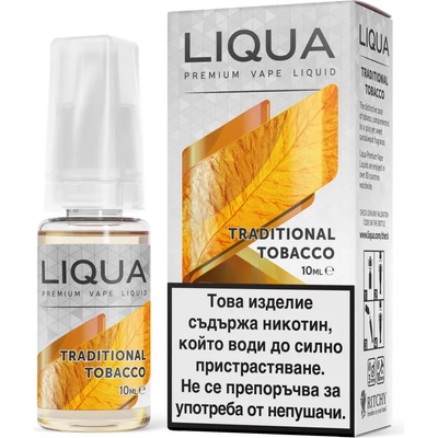 никотинова течност Liqua Elements - Traditional Tobacco 18мг