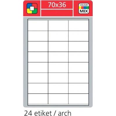 SK Label univerz. etikety, žluté, 70x36 mm, 2400 ks