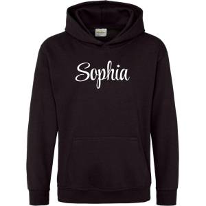 AWD Детски суичър AWD Unisex Kids Cotton Long Sleeve Pull Over Hoodie - Jet Black