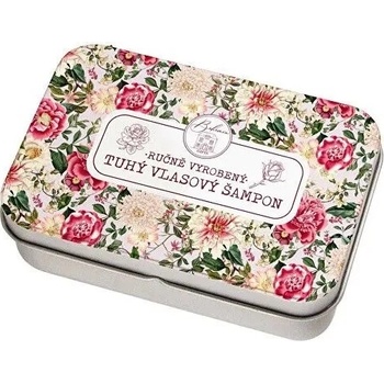 Bohemia Gifts Tuhý šampon v plechovém obalu Růže 80 g