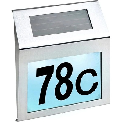 Izoxis 24357 Solární osvětlení domovního čísla 18 x 20 cm