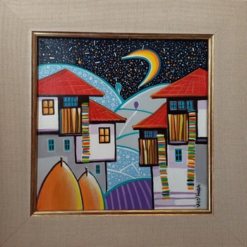 Image 1 of Наивистична картина " Нощ"
