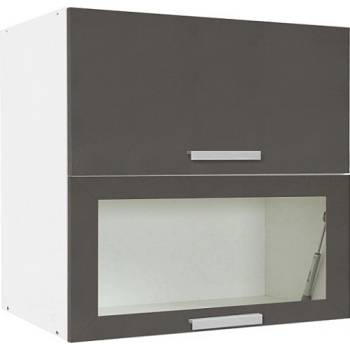 Matis Кухненски шкаф горен с две повдигащи врати in vh80 сив