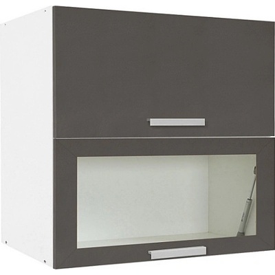Matis Кухненски шкаф горен с две повдигащи врати in vh80 сив
