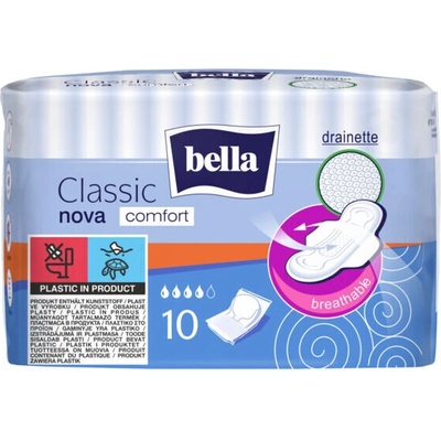 Bella Дамски превръзки Bella Classic Nova Comfort коприна 10бр (т-210003)