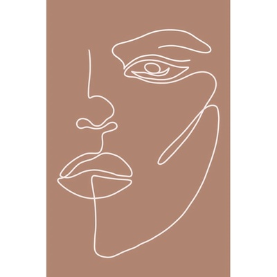 Plagát 29x41 cm Woman Face – Veronika Boulová