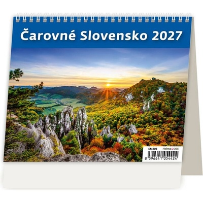 Stolový riadkový 17,1x13,9 cm MiniMax Čarovné Slovensko 2027