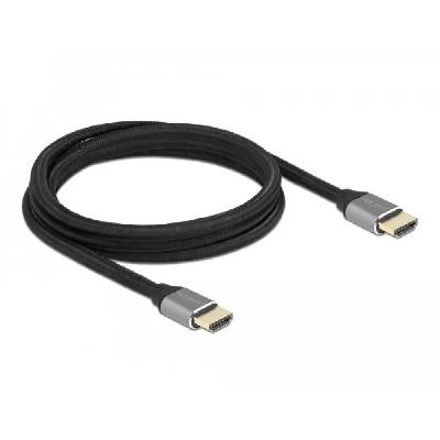Кабел Delock Ultra High Speed, HDMI мъжко - HDMI мъжко, 48 Gbit/s, 8K 60 Hz, 2 м, Сив (DELOCK-83996)